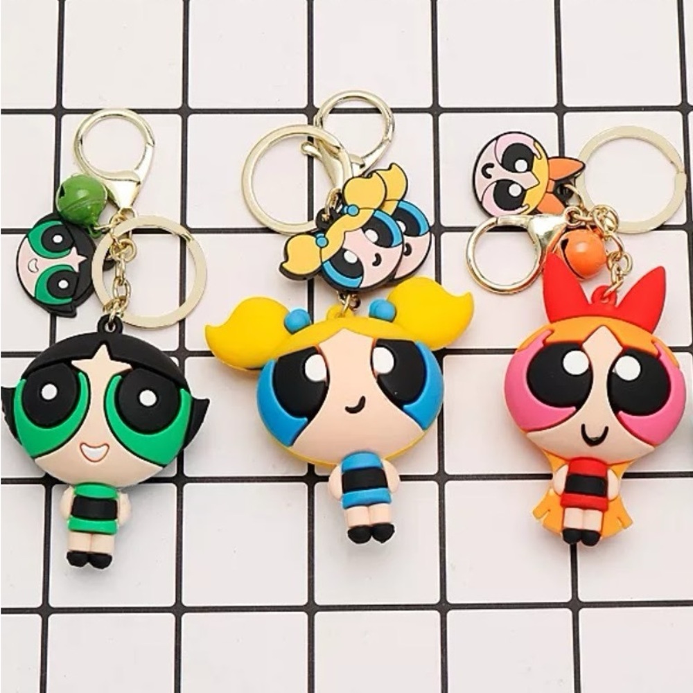Powerpuff Girls keychains